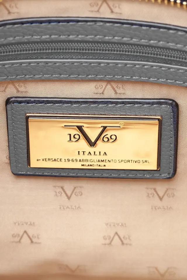 19v69 italia γυναικεια τσαντα ωμου VI20AI0023 - ανθρακι 3