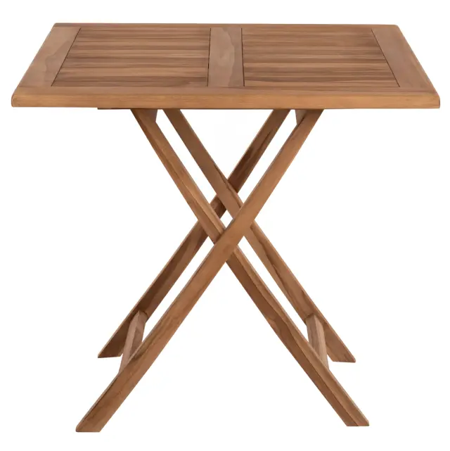 ΤΡΑΠΕΖΙ ΤΕΤΡΑΓΩΝΟ ΠΤΥΣΣΟΜΕΝΟ FB99544 TEAK ΣΕ ΦΥΣΙΚΟ ΧΡΩΜΑ 80x80x75Yεκ. 3