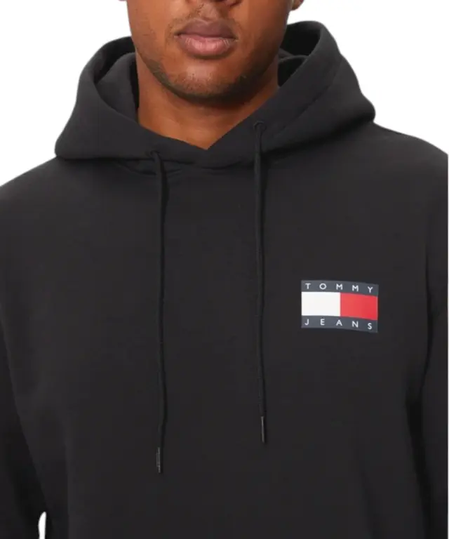 Tommy Hilfiger - Ανδρικό Φούτερ Essential DM0DM20738-BDS Μαύρο 3