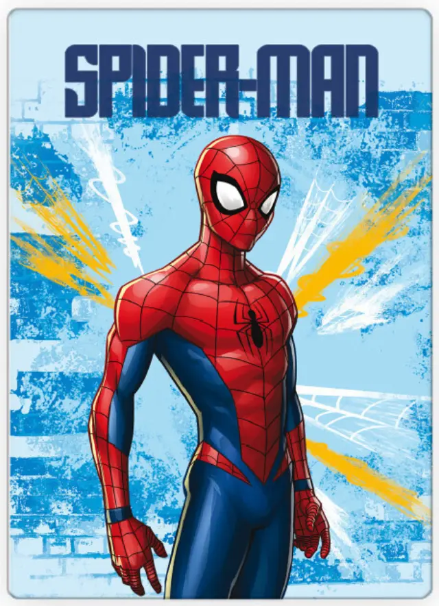 Spiderman Light εξαιρετικά μαλακή polar fleece κουβέρτα 100x140 cm Μπλε