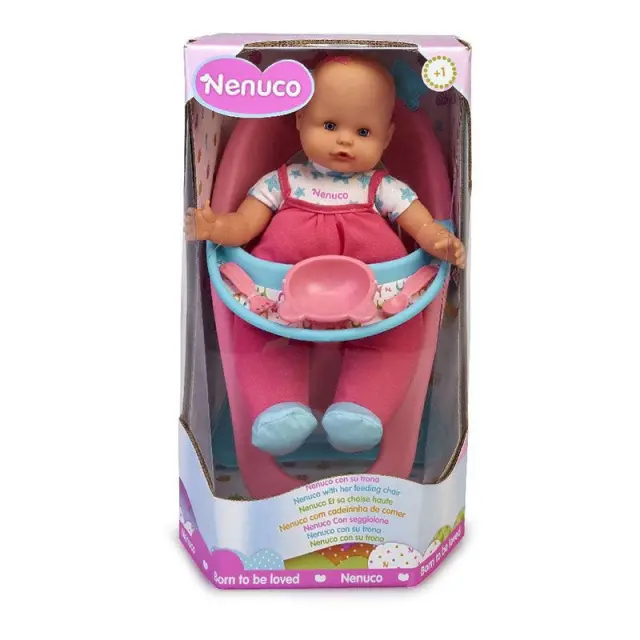 Κούκλα Nenuco Baby με καρεκλάκι φαγητού