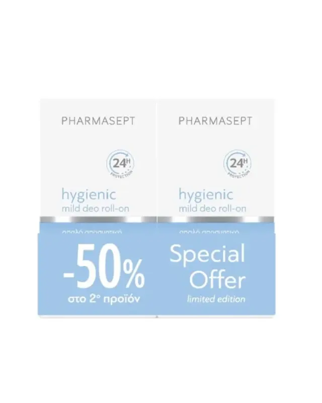 Pharmasept Hygienic Mild Απαλό Αποσμητικό Roll-on 2x50ml