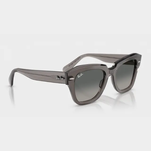 Γυαλιά Ηλίου Ray-Ban State Street 0RB2186 136971 Διαφανές Γκρι - 49 2
