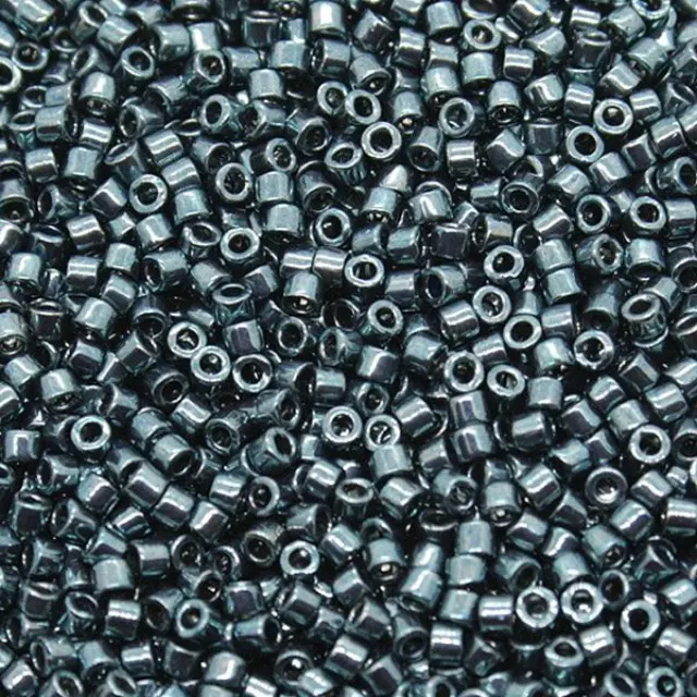 Χάντρα Miyuki Delica 11/0 - DB451 - Nickle Plated Dyed Dark Steel ~7gr