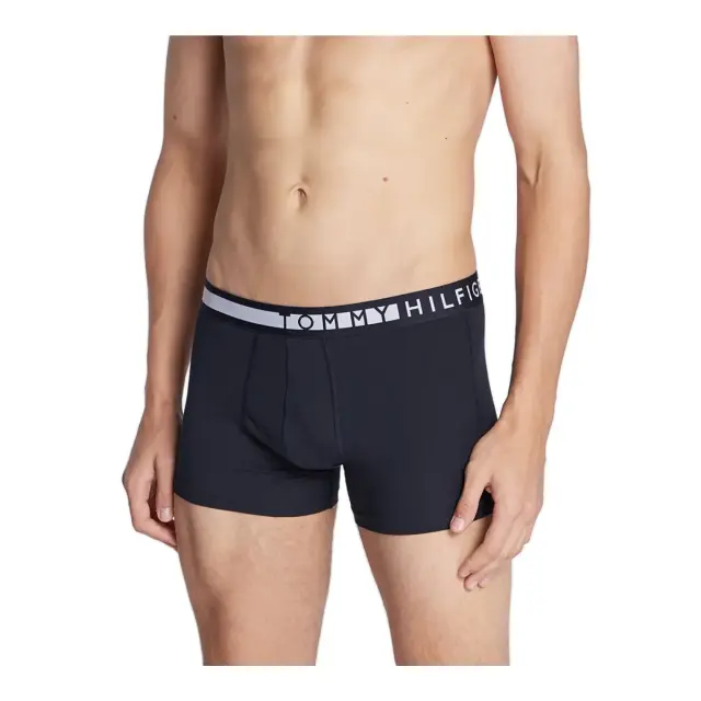 Tommy Hilfiger Ανδρικό Boxer Statement Trunk Organic - Τριπλό Πακέτο, Χρώμα Desert Sky-Pale Pink-Bold Blue - S 2