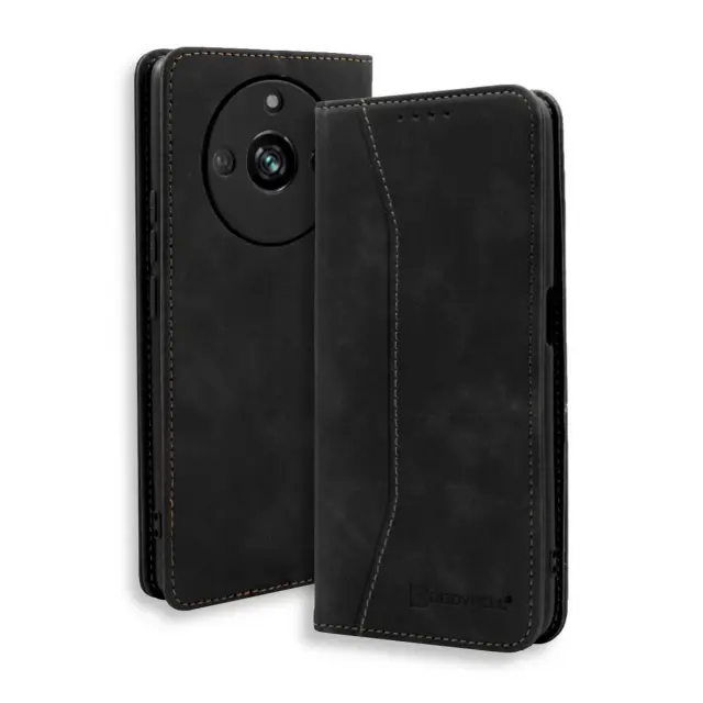 Bodycell Book Case Pu Leather Realme 11 Pro 5G / 11 Pro Plus 5G Black