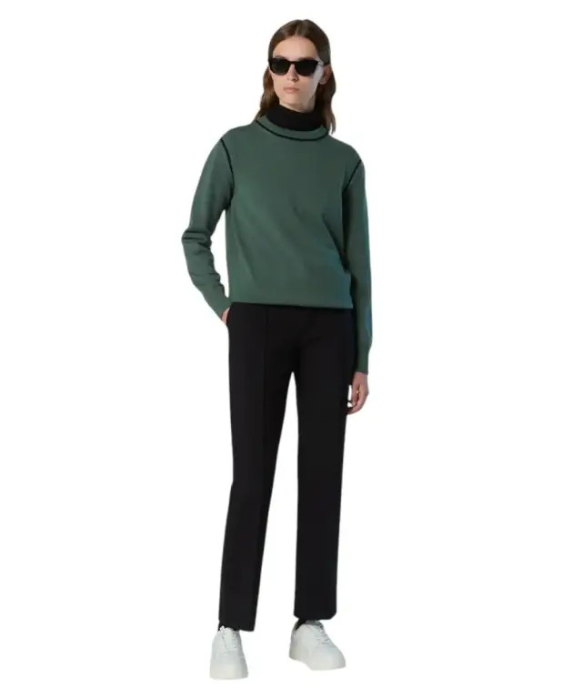 North Sails - Γυναικείο Πουλόβερ Viscose crew-neck 095516-000-0483 Πράσινο 3