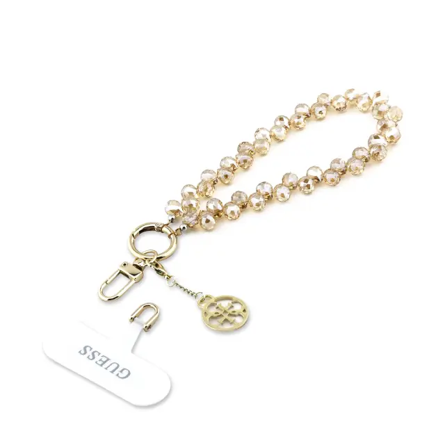 Guess Universal Wrist Strap Crystals 4G Charm Gold 2