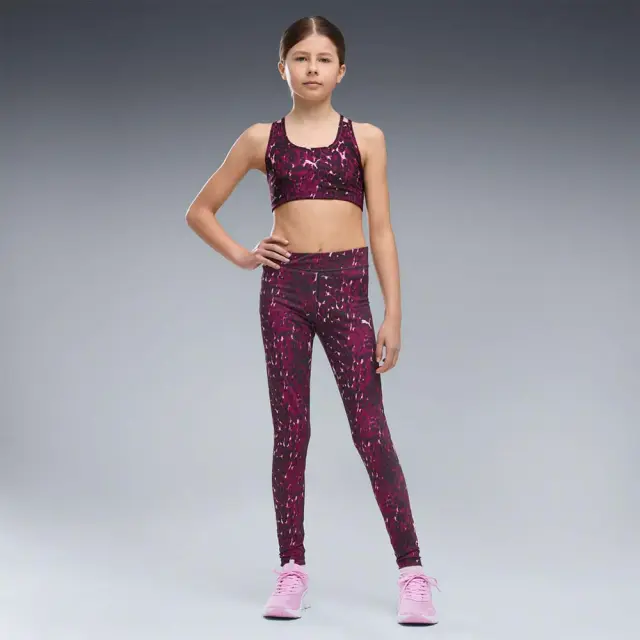 Puma Girl's TAD Essentials Allover Print Tights Φούξια 529282-41 (Puma) 3