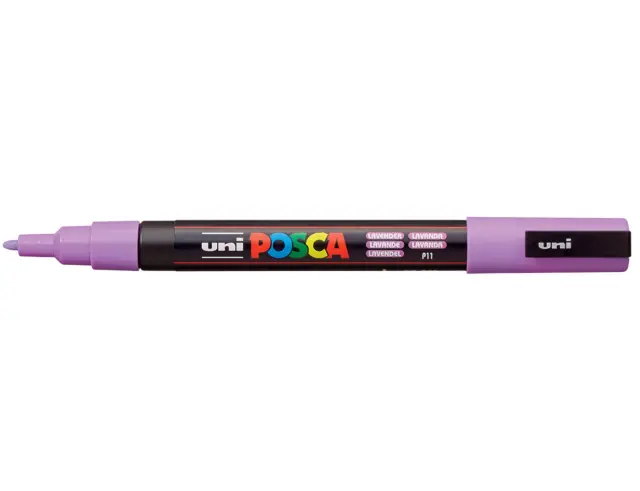 Μαρκαδόρος Σχεδίου Uni Posca PC-3M με πάχος μύτης 0.9-1.3mm - LavenderPC-3M(E) - ΛEBANTA