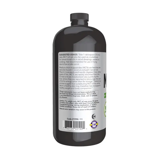 Now Foods MCT Oil Συμπλήρωμα για Αδυνάτισμα 946ml 3