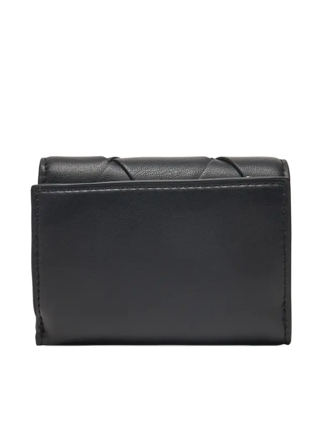 Calvin Klein Γυναικείο Πορτοφόλι Woven Small Trifold Μαύρο 2
