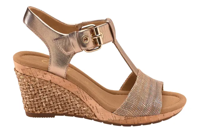 Gabor Πλατφόρμες Γυναικείο δέρμα Χρυσό GAB/62824 18-BEIGE/RAME - 40,5 3