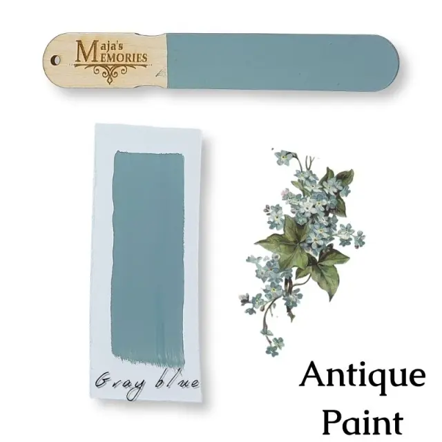 Χρώμα-εφέ πατίνας Antique Paint Maja's Memories, 150ml, Gray Blue