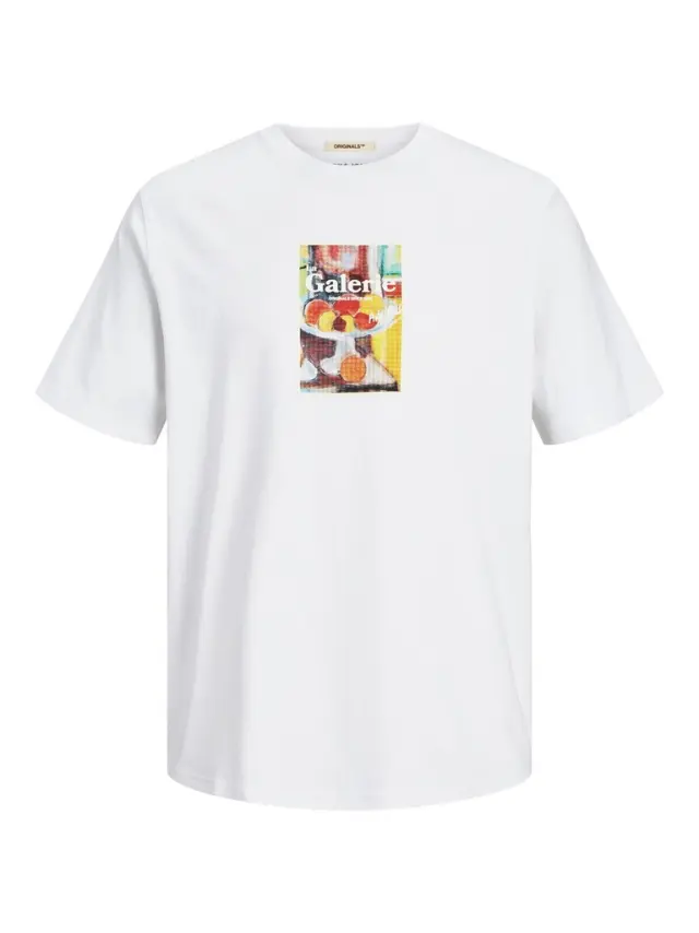 JORNOTO ART TEE SS CREW NECK bright white