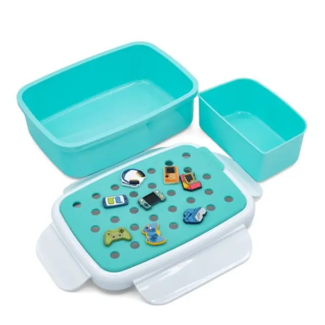 Melii Bento Φαγητοδοχείο Με Charms 0.88Lt Μπλε MEL27600 2