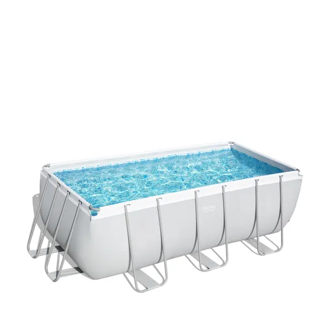 Πισίνα BESTWAY POWER STEEL RECTANGULAR FRAME POOL 4.12x2.01x1.22m
