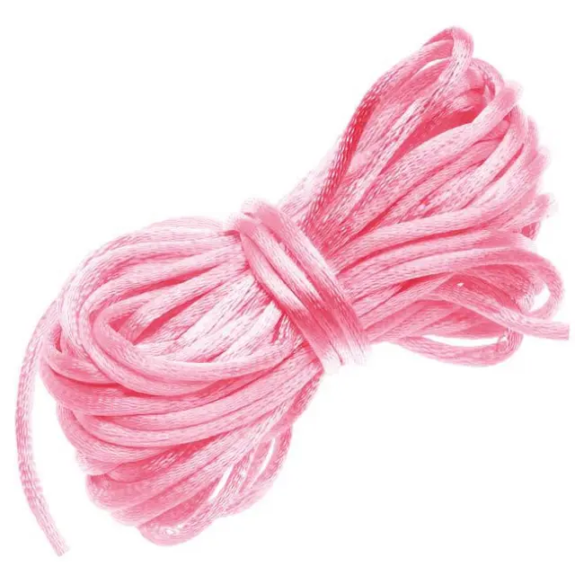 Ποντικοουρά Κορδόνι Σατέν Ø3mm, Light Pink ~5m