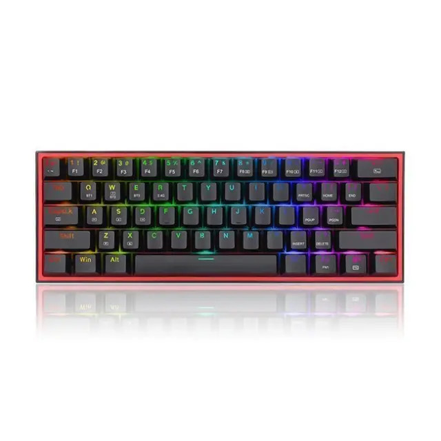 Redragon Gaming Keyboard Fizz Pro K616 Redragon Mechanical Red Switches Black (K616RGB-PRO black)