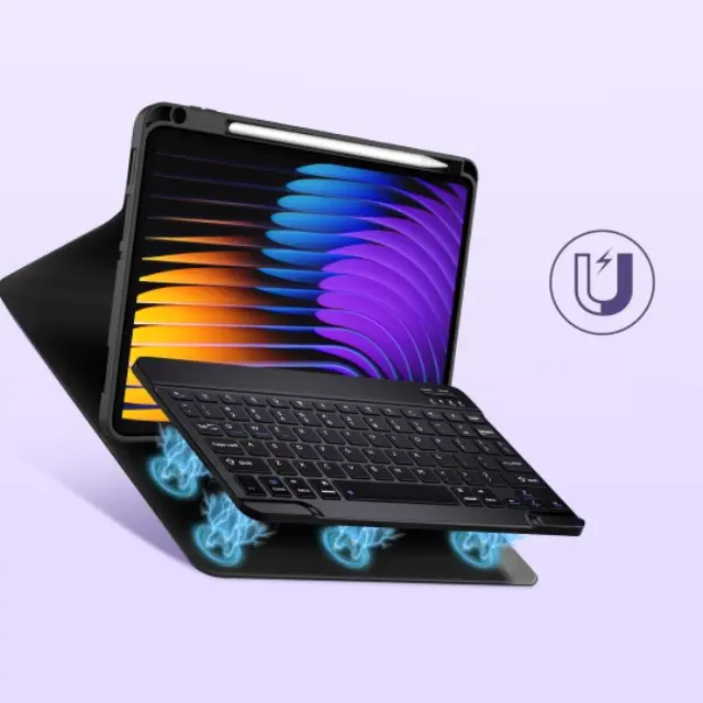 Tech-protect Sc Keyboard + Βάση για Pen - Xiaomi Pad 7 / 7 Pro / 8 / 8 Pro 11.2 Black 2