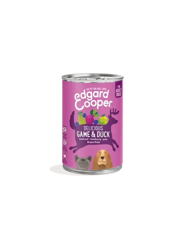 Edgard Cooper - Game AND Duck Adult Wet food 400gr - 542503948533 - Pet Supplies