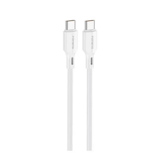 Καλώδιο Σύνδεσης USB 2.0 Foneng XS11 Braided USB C σε USB C 60W 1m Λευκό N68664