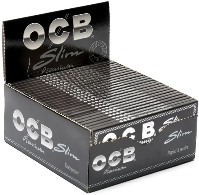Χαρτάκια OCB Premium Μαύρο King Size με 32 λεπτά φύλλα Συσκ. 50 τμχ