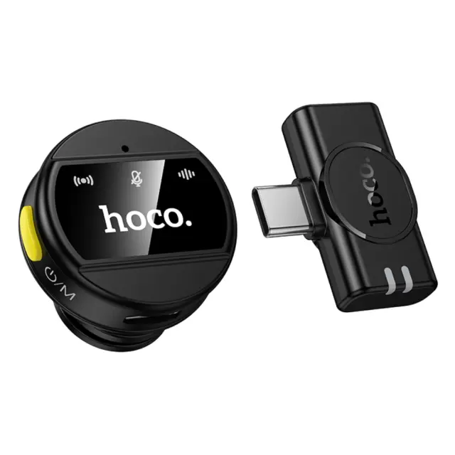 Μικρόφωνο Πέτου Hoco L21 Charm Μαγνητικό 800mAh 80min Χρήσης Type-C Μαύρο