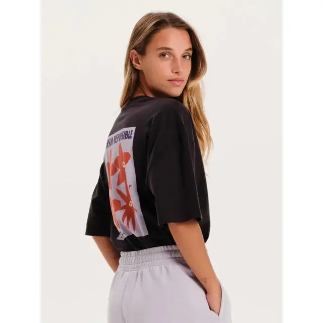 Emerson Women's SS Oversized T-Shirt (251.EW33.64-Midnight) - Μπλέ - L 2