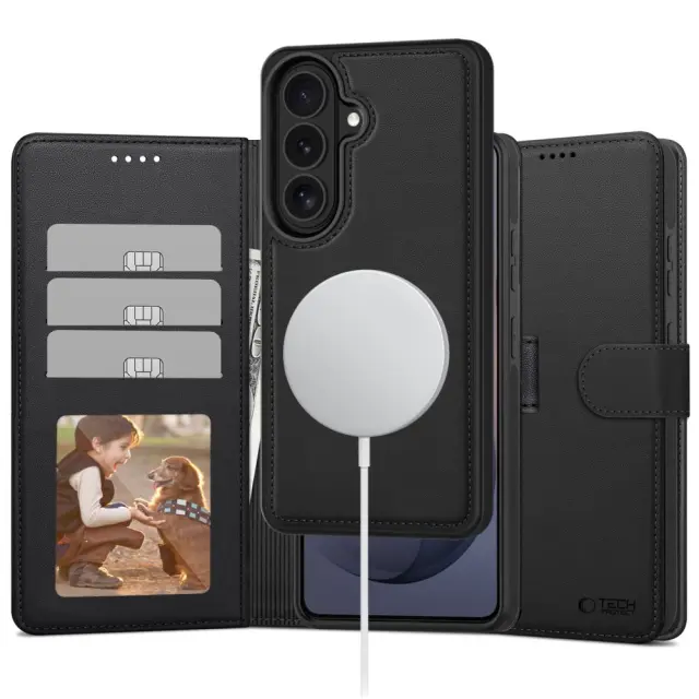 Tech-protect Wallet Magsafe Galaxy S26 Matte Black