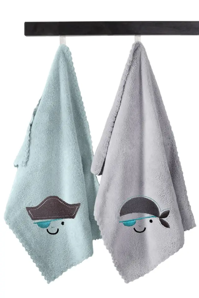 ΣΕΤ ΒΡΕΦΙΚΕΣ ΠΕΤΣΕΤΕΣ 2ΤΕΜΑΧΙΩΝ BABY TOWELS BOY SET 4 (35X50) GUY LAROCHE 2