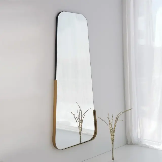 Stewehome Καθρέφτης Ολόσωμος Χρυσό Πλαίσιο 60x130x130 cm