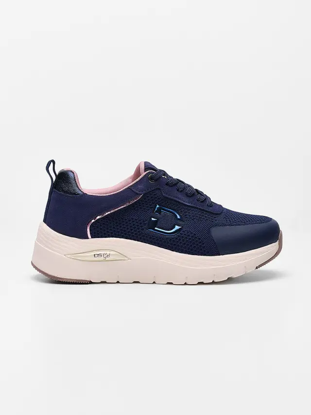 Donna Serena Sneakers Γυναικείο Δέρμα Nubuck/Άλλα Υλικά Μπλέ DSE/145671 NAVY 3