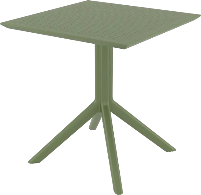 Τραπέζι SKY Olive Green PP 70x70x74cm 2