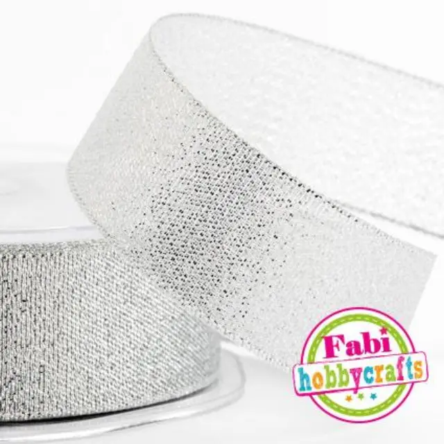 Κορδέλα Fabi Lurex 1,5cm x10m Ασημί
