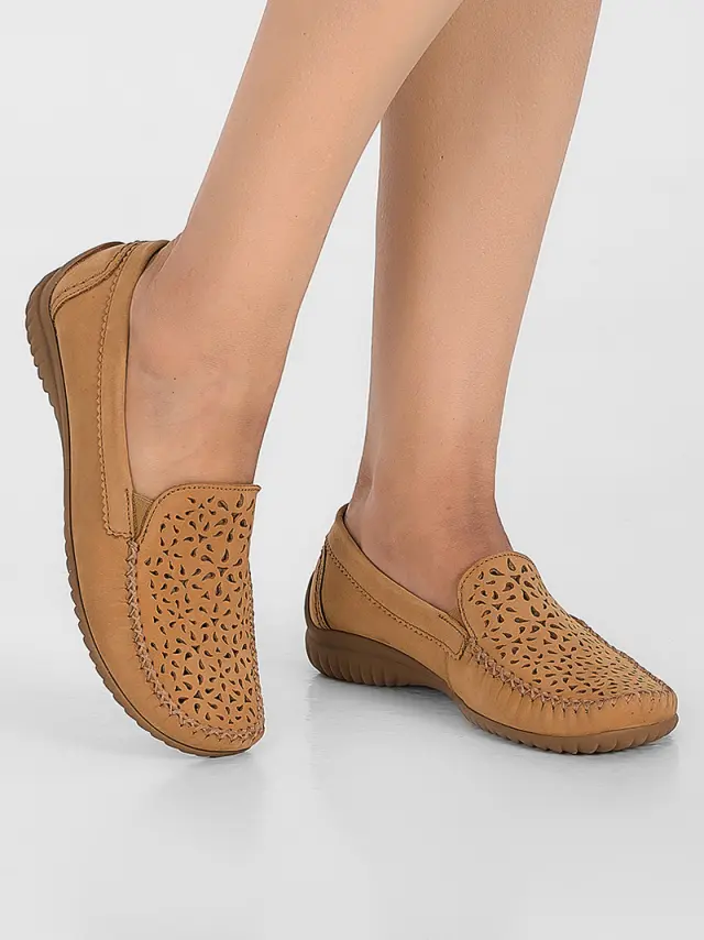Gabor Μοκασίνια-Loafers Γυναικείο δέρμα Nubuck Καφέ GAB/46094 32-CUOIO 2