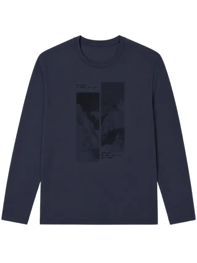 Losan ανδρική μονόχρωμη μπλούζα MOUNTAIN L26WH0106-2