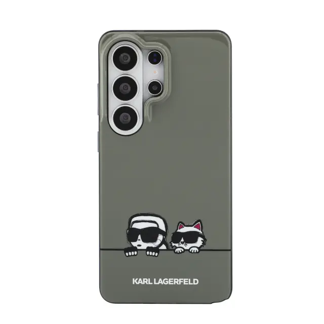 Karl Lagerfeld IML K&CH Peekaboo Logo Magnetic Case for Samsung Galaxy S26 Ultra Black 3