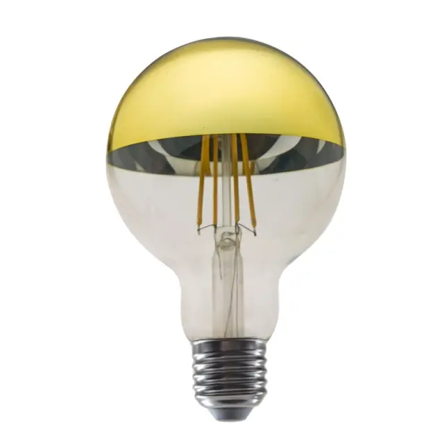LED FILAMENT E27 DIM G95 8W GOLD 2700K 230V AC 900LM RA80 30000H 180° / PALA958WWDIMG