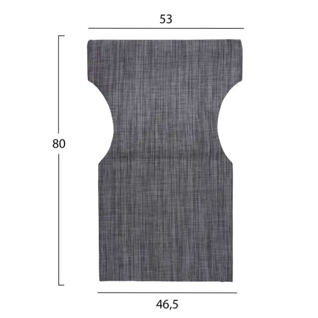 ΜΑΞΙΛΑΡΙ TEXTILENE 600gr/m2 2X1 ΓΚΡΙ ΓΙΑ ΠΟΛΥΘΡΟΝΑ ΣΚΗΝΟΘΕΤΗ FB95272.10 46.5Χ53Χ80Υεκ. 2
