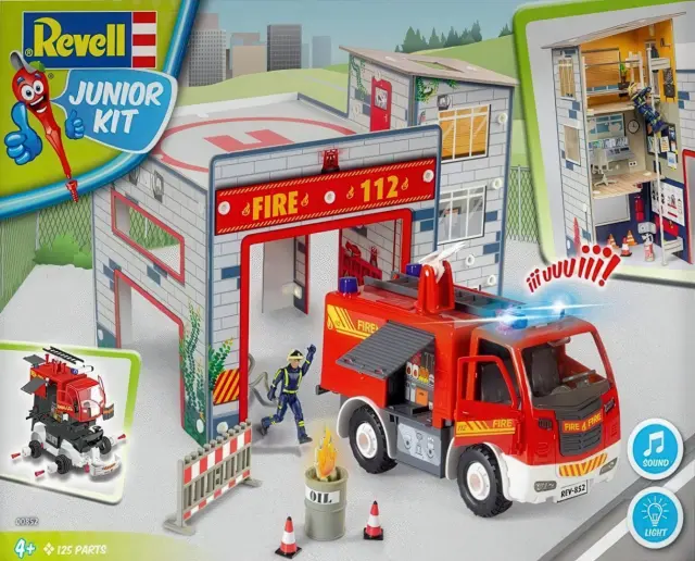 Revell Junior Kit Πυροσβεστικο Οχημα και Πυροσβεστικος Σταθμος (RVL00852) 2