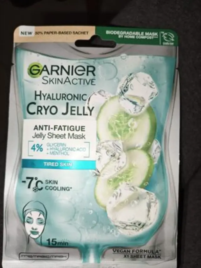 Garnier Hyaluronic Cryo Jelly Υφασμάτινη Μάσκα Προσώπου Με Υφή Τζελ 27g