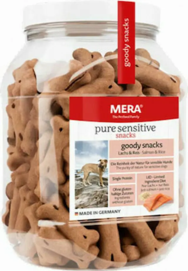Meradog Pure Sensititve Goody Snack Σολομός + Ρύζι 600GR