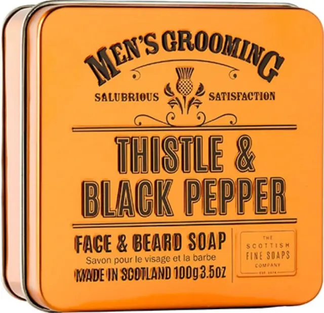 The Scottish Fine Soaps Men s Grooming THISTLE + BLACK PEPPER Face + Beard Soap Σαπούνι για πρόσωπο και γένια 100 gr 2