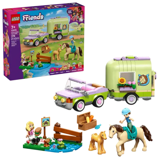 LEGO® Friends Horse & Baby Foal Trailer για 7+ Ετών 279τμχ - 42695 2