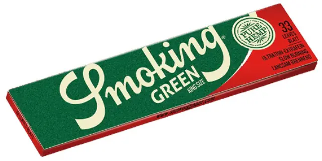 Smoking Χαρτάκια - Green - Πράσινο 33φ. - King Size