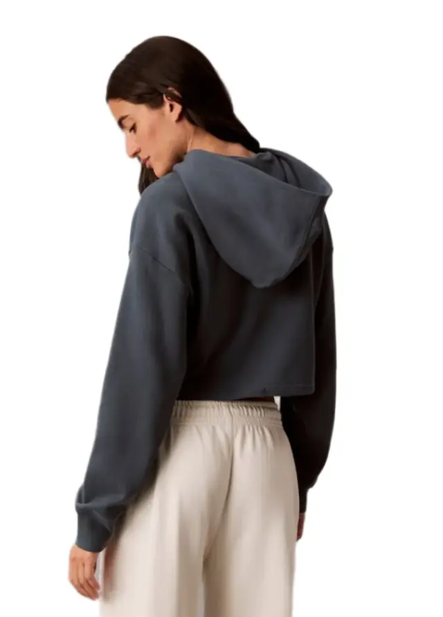 Calvin Klein γυναικεία κροπ φούτερ μπλούζα με κουκούλα LV047G203G-1 2