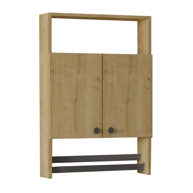 Ντουλάπι μπάνιου επιτοίχιο Ela Megapap χρώμα sapphire oak 60x15x87εκ. 3