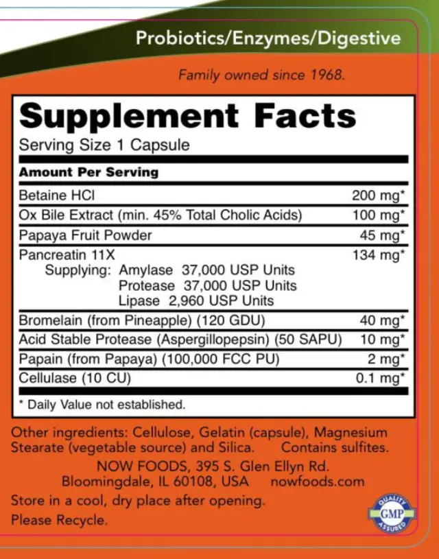 Now Foods Super Enzymes 90 Capsules 2