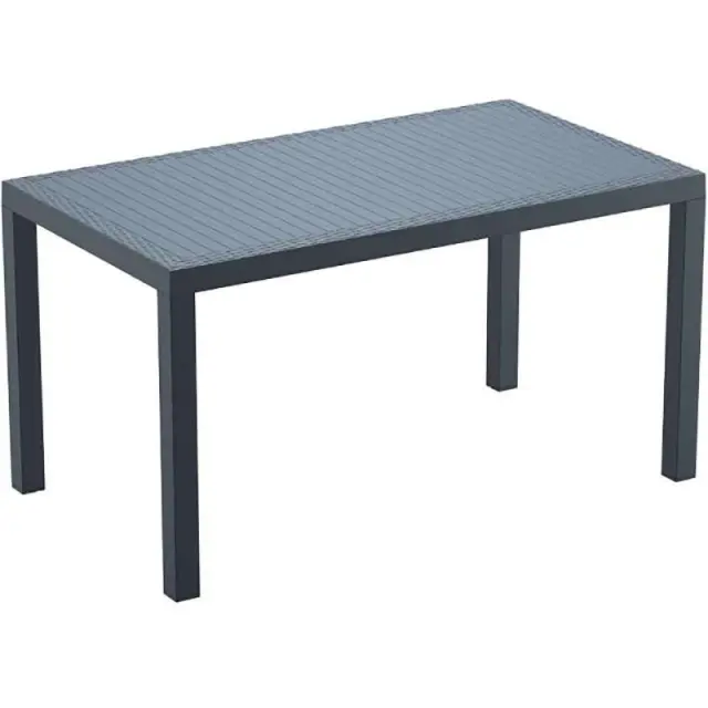 Τραπέζι ORLANDO Ανθρακί PP 140x80x75cm
